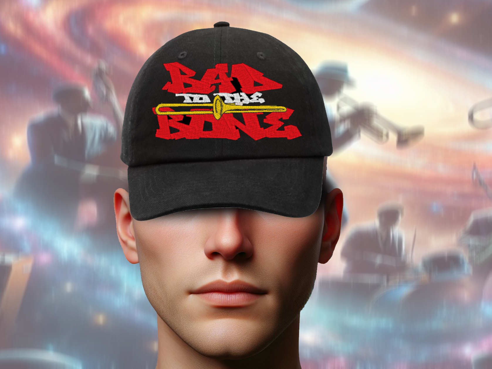 Bad to the Bone Trombone Hat