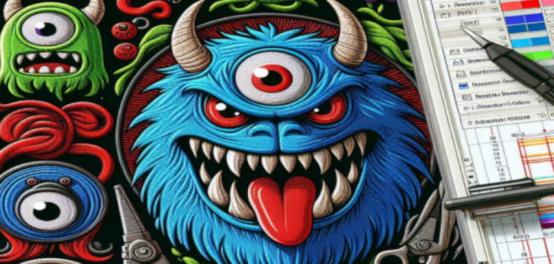 Creating Monster-Themed Embroidery Designs with AI